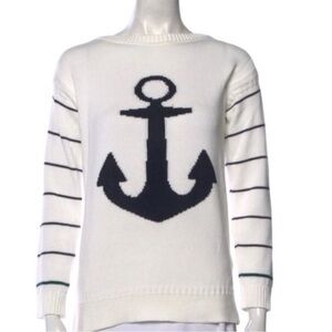 Barbour Wester Knit Anchor Nautical Stripe Cotton‎ Sweater